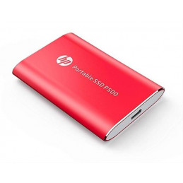 Disco duro externo en estado sólido HP P500 Portable SSD 120GB, USB 3.1 Gen 2 Tipo-C, Rojo