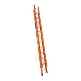 Escalera 24 Peldaños Telescopicas Fibra de Vidrio, 175kg TipoII, P21kg, Max 7m, Truper 16757