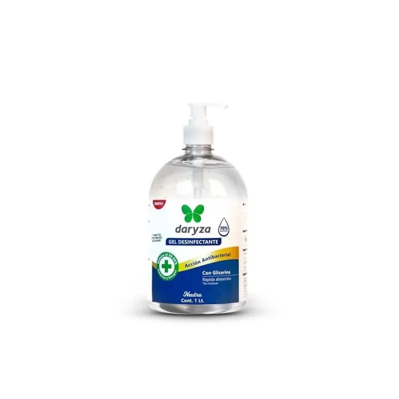 Gel Desinfectante 1L Neutro Antibacterial, 30469 Daryza