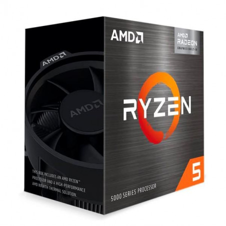 Procesador AMD Ryzen 5 5600G, 3.90 / 4.4GHz, 16MB L3, 6 Core, AM4, 7nm, 65W