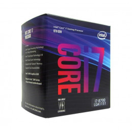 Procesador Intel Core i7-8700, 3.20 GHz, 12 MB Caché L3, LGA1151, 65W, 14nm