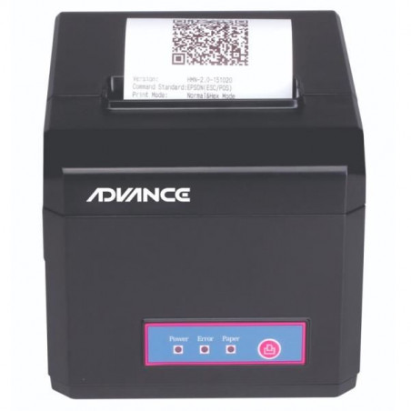 Impresora termica Advance ADV-8010, velocidad de impresion 300 mm/seg ,USB+LAN