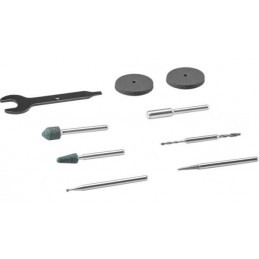 Micro kit de accesorios giratorios Versa 735-01 vidrio y piedra, Dremel 26150735AA