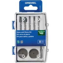  Micro kit de accesorios giratorios Versa 735-01 vidrio y piedra, Dremel 26150735AA 59.322034 Micro kit de accesorios giratorios