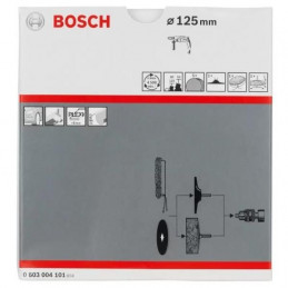 Kit de 8pz para pulido (Plato de goma esponja caperuza disco de lija x5), Bosch 0603004101