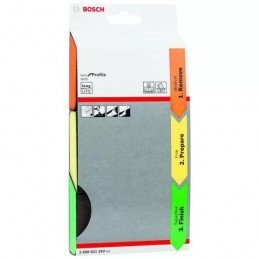 Kit x3 Esponja para Lijar Perfiles Medio Fino y Super Fino, Bosch 2608621252