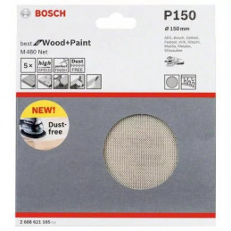 Disco de Lija Boschnet M480 150mm G150 x5u for Wood, Bosch 2608621165