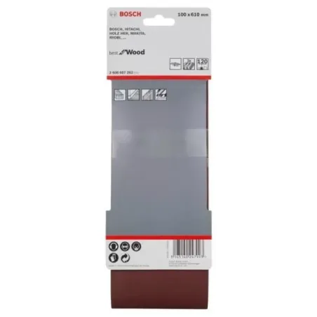  Lijas de Banda G120 3x21" x3u Best for Wood Bosch 2608607258 23.728814 Lijas de Bandas 3X21" G 120 X3u Best for Wood, Bosch 260