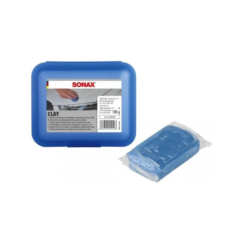 Masa Abrasiva 100g, Clay Lackpeeling blue, Elimina Suciedades tenaces de la pintura, Sonax 450.105