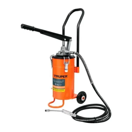  Bomba Inyectora de grasa 5800 PSI 5kg. Alta Presion, Flujo 3.1g Manguera 1/4" Cubeta 16x30cm, BOMIN-5 16866 Truper 310.169492 B