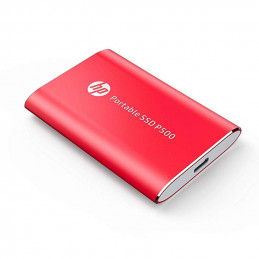 Disco duro externo estado sólido HP P500, 500GB, Rojo, USB 3.1 Tipo-C