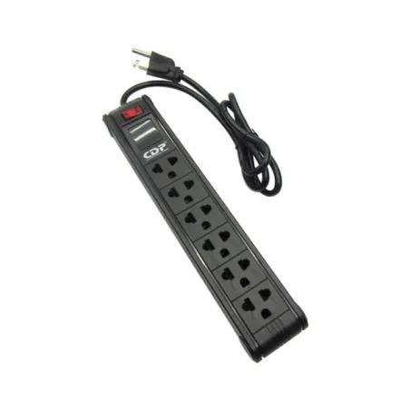 Supresor de Picos CDP R-PS6, 210V - 250V, 15 Amps, 6 salidas NEMA 5-15, On/Off Switch 32.20339 Supresor de Picos CDP R-PS6, 210