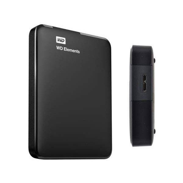 Disco duro externo Western Digital Elements Portable, 2TB, USB3.0 negro