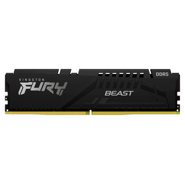 Memoria RAM Kingston Fury Beast Black DDR5 16GB, 5200MHz, Non-ECC, CL40, XMP