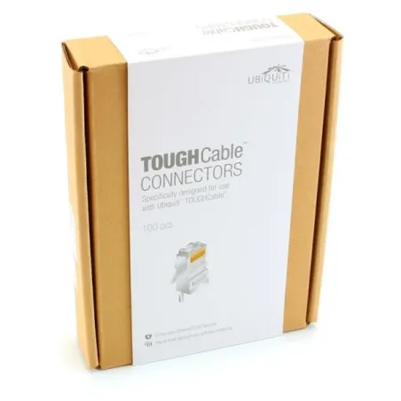 Conectores RJ45 Ubiquiti TC-CON-100, 100 Piezas, para ToughCable con Proteccion ESD y soporte DRAIN WIRE