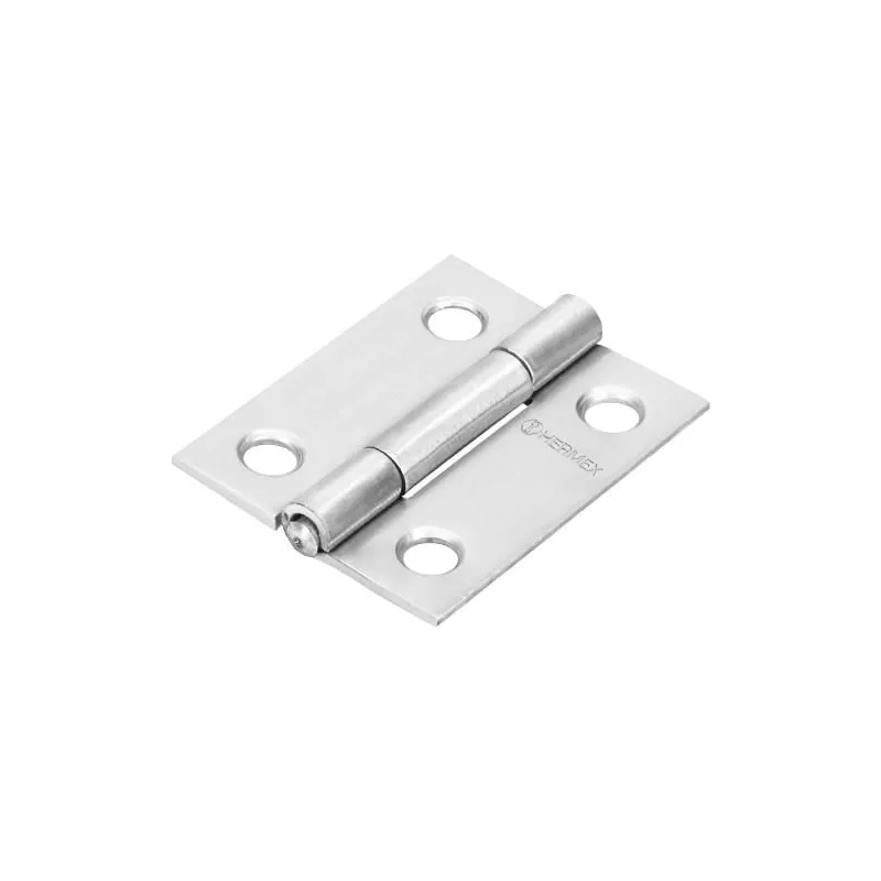 Bisagra rectangular Inoxidable 1 1/2" Cabeza media bola Incluye pernos, BR-154 43200 Hermex