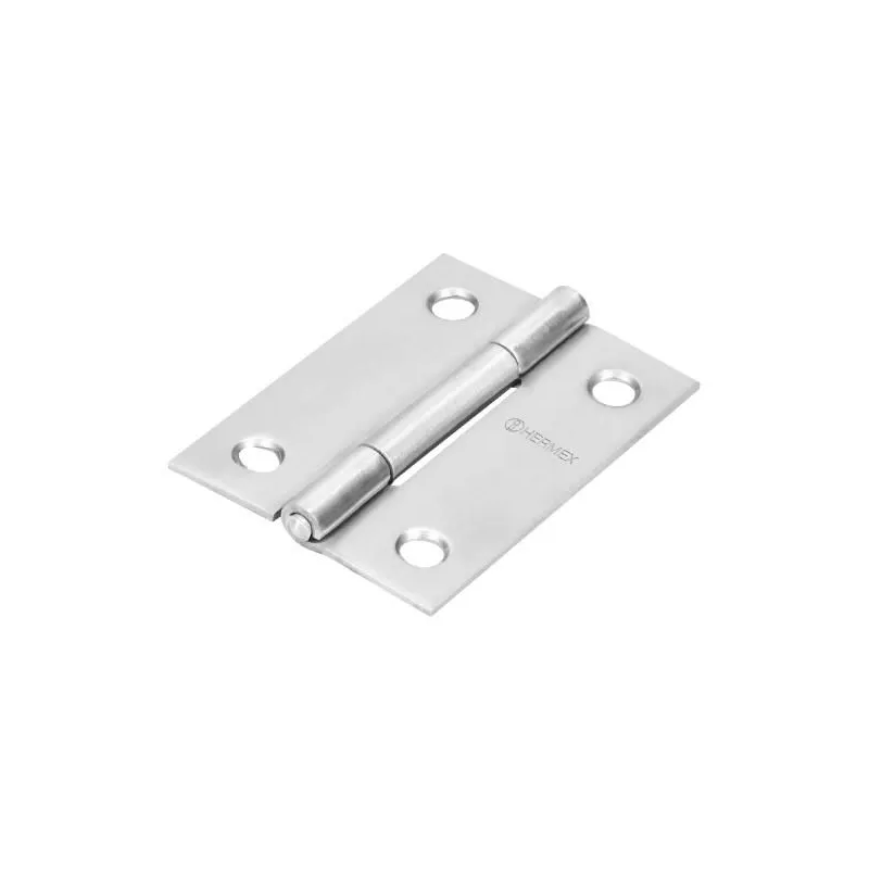 Bisagra rectangular Inoxidable 2" Cabeza media bola Incluye pernos, BR-204 43201 Hermex