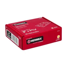 Bisagras Rectangular 3" x2" Acero Dorado CMbola 1.4mm Hermex 43196 Hermex-Bisagra rectangular de acero dorado 3" x 1 15/16" Cabe