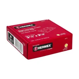 Bisagras Rectangular 3-1/2" x2-1/8" Acero Dorado CMbola 1.6mm Hermex 43197 Hermex-Bisagra rectangular de acero dorado 3 1/2" x 2