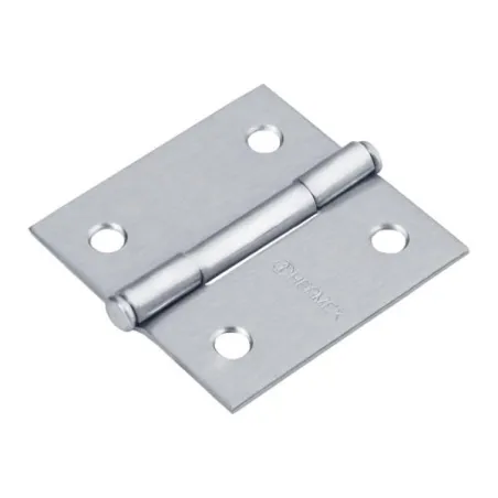 Bisagras cuadrada 2" Acero Cromo Mate Capuchina CPlana 1.5mm Hermex 43259 2.118644 Bisagra cuadrada de acero cromo mate 2" Cabe