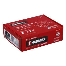 Bisagras Rectangular 2" x1-1/2" Acero Pulido CMbola 1.1mm Hermex 43187 Hermex-Bisagra rectangular de acero pulido 2" x 1 1/2" Ca