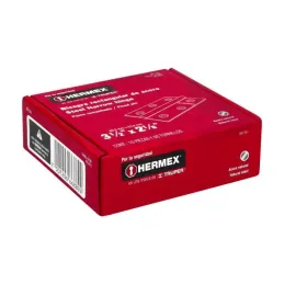 Bisagras Rectangular 3-1/2" x2-1/8" Acero Pulido CMbola 1.6mm Hermex 43189 Hermex-Bisagra rectangular de acero pulido 3 1/2" x 2