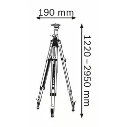 Trípode BT 300 HD Altura 122-295cm 5/8 Bosch 0601091A00 Bosch-Tripode BT 300 HD Altura 122-295cm 5/8 Bosch 0601091A00 Gran estab