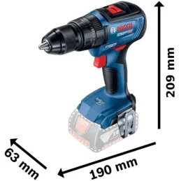 Taladro Percutor GSB 18V-150 C Biturbo 1/2" Brushless Baretool SinBateria/Cargador Bosch 06019J51E0 Bosch-Taladro Percutor GSB 1