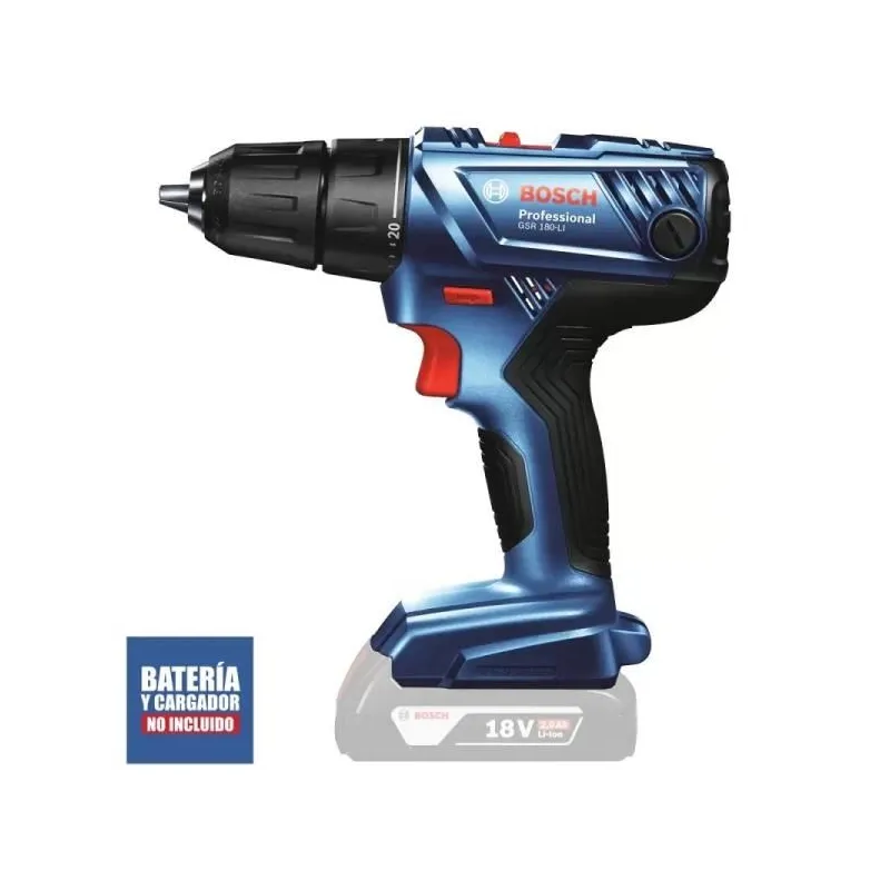 Taladro Atornillador GSR 180 LI Profesional 18V Brushed Baretool SinBateriaCargador Bosch 06019F81E2