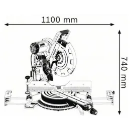 Sierra Ingleteadora Telescopica GCM 12 GDL Profesional 1800W Laser Bosch 0601B236E0 Bosch-Sierra Ingleteadora Telescopica GCM 12