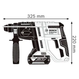Rotomartillo GBH 180 LI Profesional 18V Brushless 2Bat MP Bosch 06119111E0 Bosch-Rotomartillo GBH 180 LI Profesional 18V Brushle