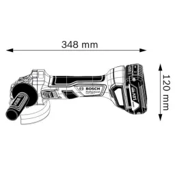 Amoladora Angular GWS 180-LI Profesional 18V Brushless 2Bat MP Bosch 06019H90E1 Bosch-Amoladora Angular GWS 180-LI Profesional 1