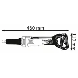 Amoladora Recta GGS 18V-23 PLC Professional 18V Brushless Baretool SinBateriaCargador Bosch 0601229200 Bosch-Amoladora Recta GGS