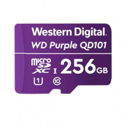 Memoria Flash WD Purple 256GB SC QD101 microSD, ideal para Camaras de videovigilancia