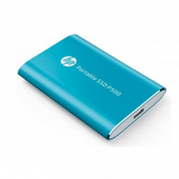 Disco duro externo estado sólido HP P500, 250GB, USB 3.1 Tipo-C, Azul