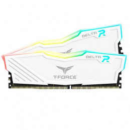 Memoria DDR4 T-Force Delta RGB 16GB 2x8GB 3600MHz CL18 Teamgroup TF4D416G3600HC18JDC01 Blanco