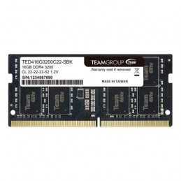 Memoria SODIMM DDR4 Elite 16GB Single 3200MHz CL22 1.2V Teamgroup TED416G3200C22-S01