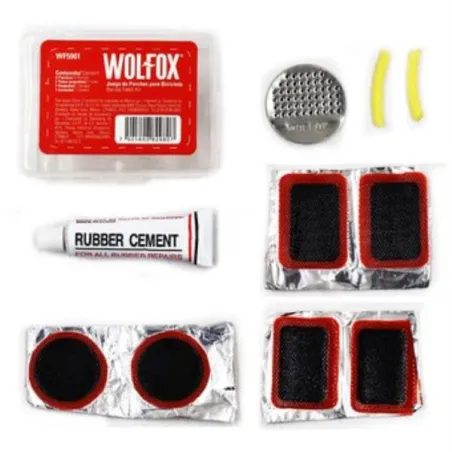 Parches para Bicicleta 10 Piezas Wolfox WF5901 WolFox-Parches para Bicicleta 10 Piezas Wolfox WF5901 Estuche de plástico de 10 p