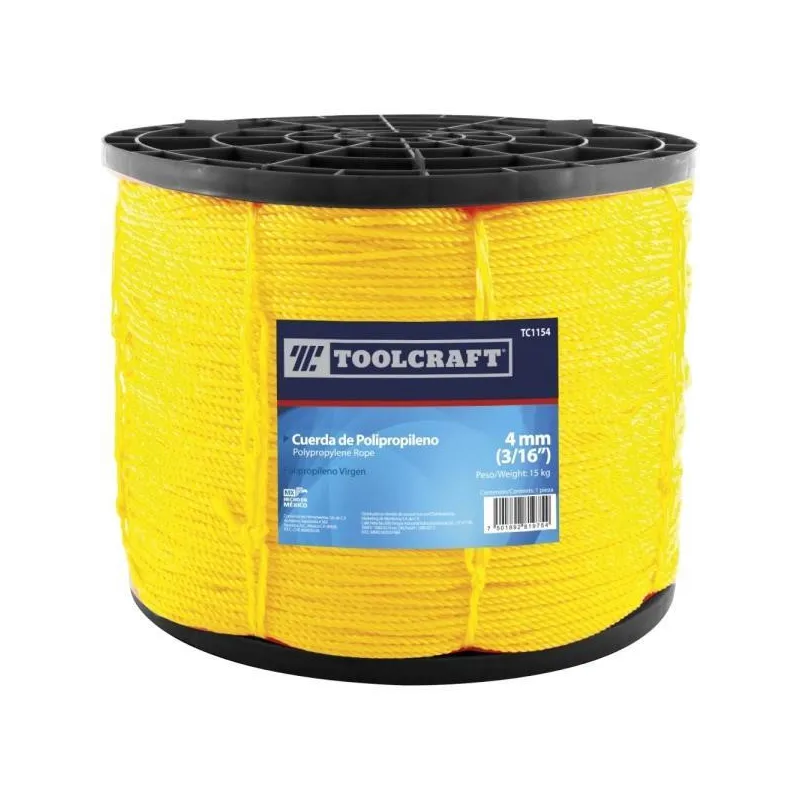 Cuerda 5/16" - 8mm Driza Polipropileno Virgen 25kg ToolCraft TC1156