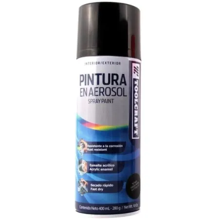  Pintura Spray Negro Brillante 400ml SecadoRapido Toolcraft TC1641 4.491525 Pintura Spray Negro Brillante 400ml SecadoRapido Too