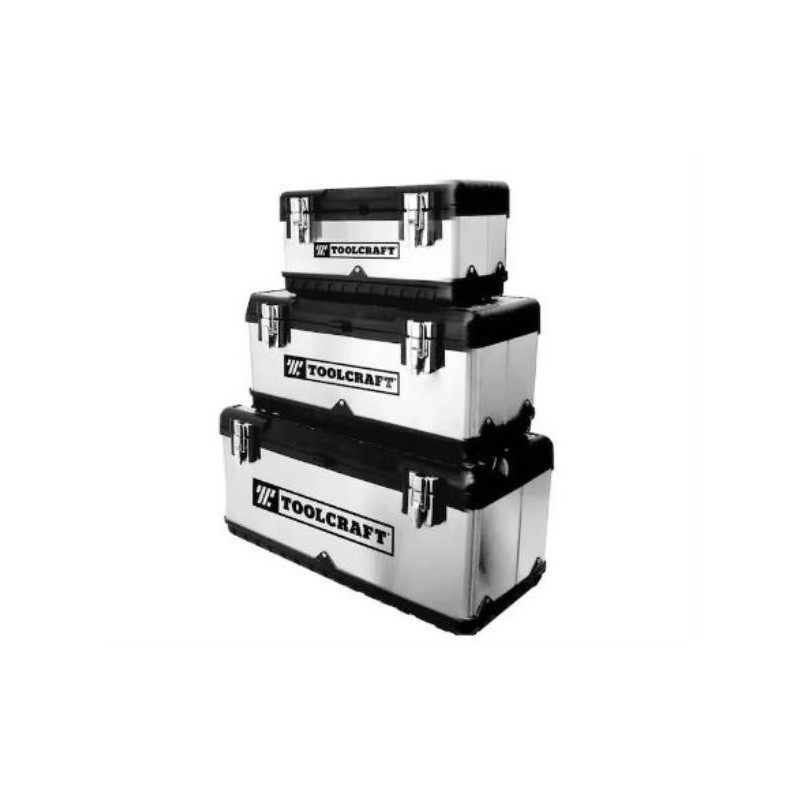 Cajas de Herramientas Set 3Piezas Metalica  con Estructura de Plastico Toolcraft TC4042