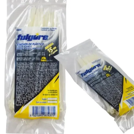  Cintillos Blanco 7.6mm x30cm 10u Cincho Nylon AltaResistencia Fulgore FU1391 2.966102 Cintillos Blanco 7.6mm x30cm 10u Cincho N