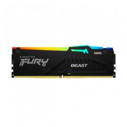 Memoria Kingston Fury Beast 8GB DDR5-5600MHz PC5-44800 CL40, 1.25V, 288-Pin, XMP 3.0, RGB