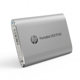 Disco duro externo estado sólido HP P500, 500GB, USB 3.1 Tipo-C, Plata