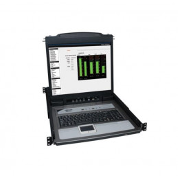 Consola KVM TrippLite para instalación en rack de 1U de 8 puertos con LCD de 19"