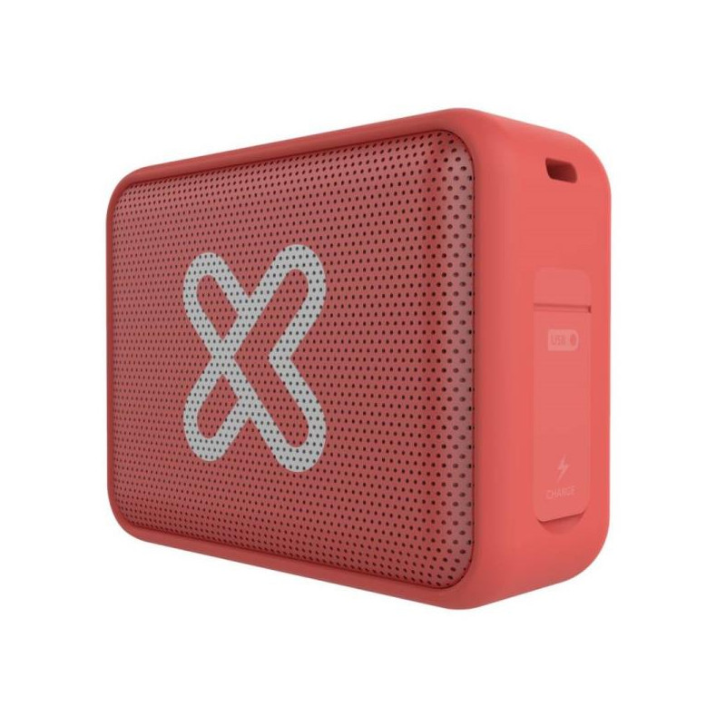 Parlante portatil Nitro 6W 20H TWS IPX7 Coral orange Klip Xtreme KBS-025OR