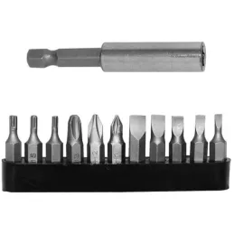 Atornillador Inalambrico 4.8V 1/4" IncCargador y 12 Puntas Wolfox WF1390 WolFox-Atornillador Inalambrico 4.8V 1/4" IncCargador y