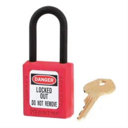 Candado 38mm 406RED Thermoplastic Safety Padlock Rojo MasterLock ML701