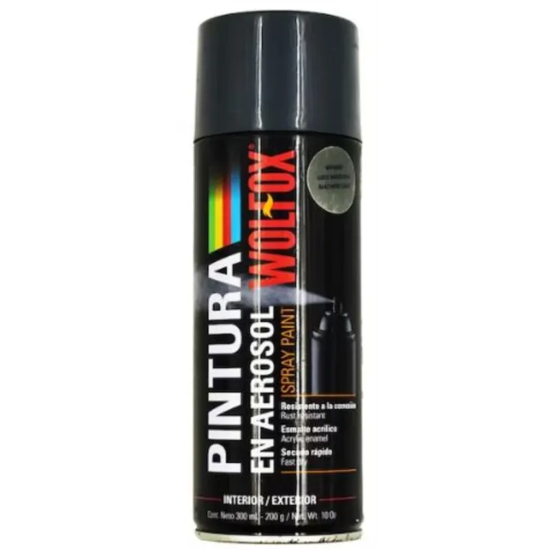 Pintura en Spray Gris Maquina 300ml Wolfox WF0687