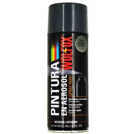  Pintura en Spray Gris Maquina 300ml Wolfox WF0687 3.813559 Pintura en Spray Gris Maquina 300ml Wolfox WF0687 - Secado rápido ·-